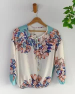 کراپ حریر زنانه رنگین کمان - Image 5