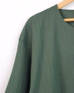 تی شرت یقه کوبایی تک جیب - Image 7