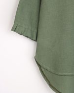 شکت یقه چین لینن اسلب زنانه - Image 8