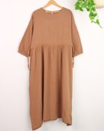 پیراهن زنانه کمر گتر دبل فیس 0312 - Image 9