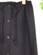 دامن کمر گتر دار زنانه لینن 0313 - Image 4