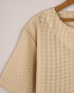 تی شرت آستین کوتاه مردانه بیسیک یقه کوبایی 0306 - Image 2