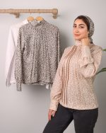 شومیز زنانه یقه پیلی دانتل 0304 - Image 2