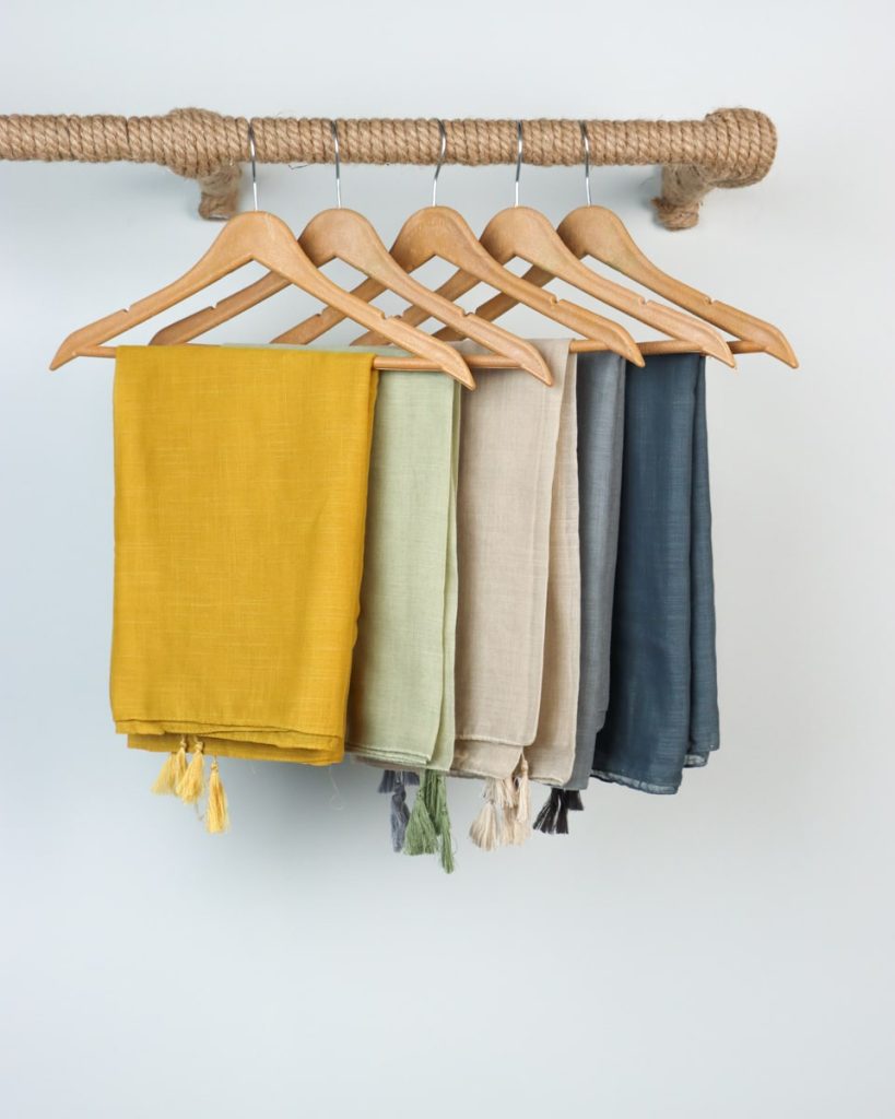 شال لینن ساده 0316 - Image 3