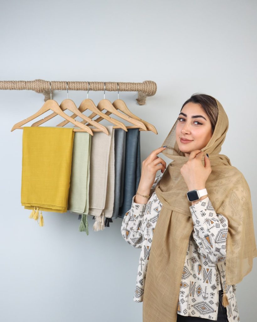 شال لینن ساده 0316 - Image 1