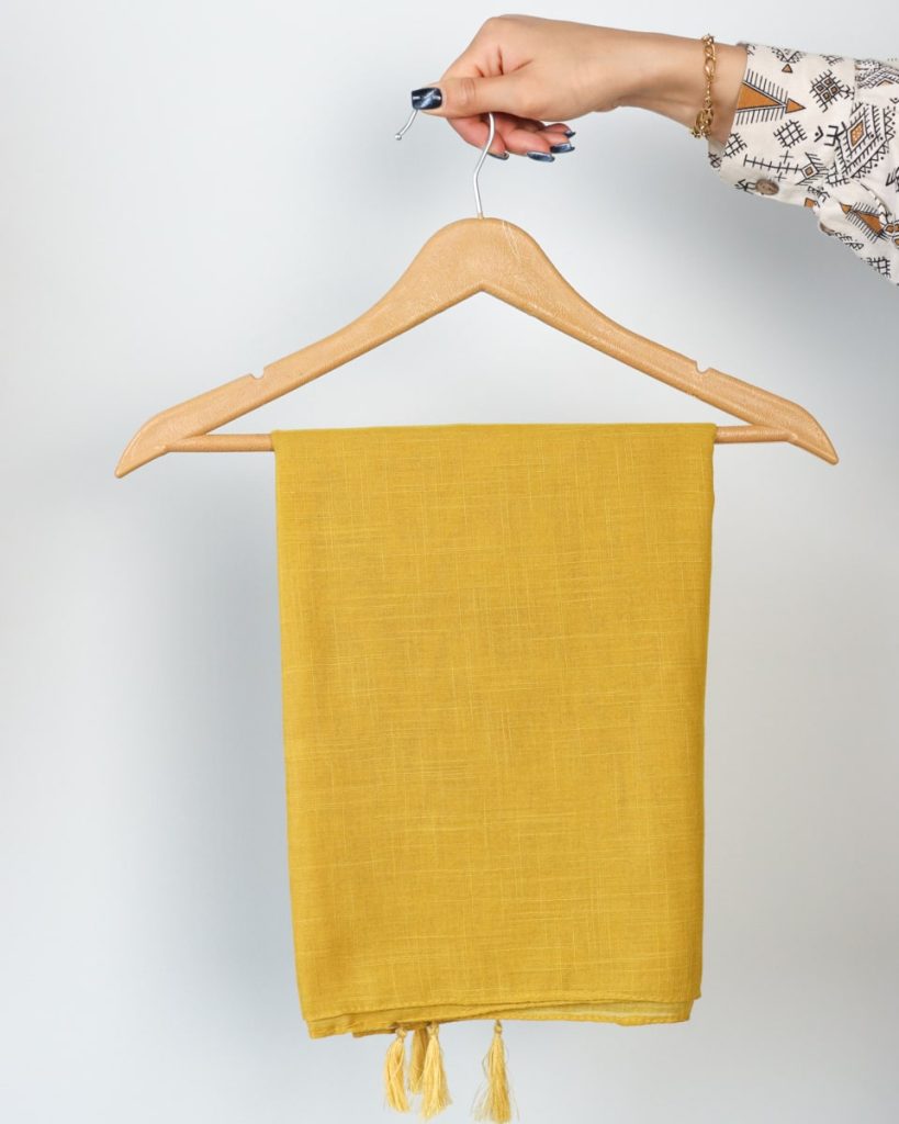 شال لینن ساده 0316 - Image 4