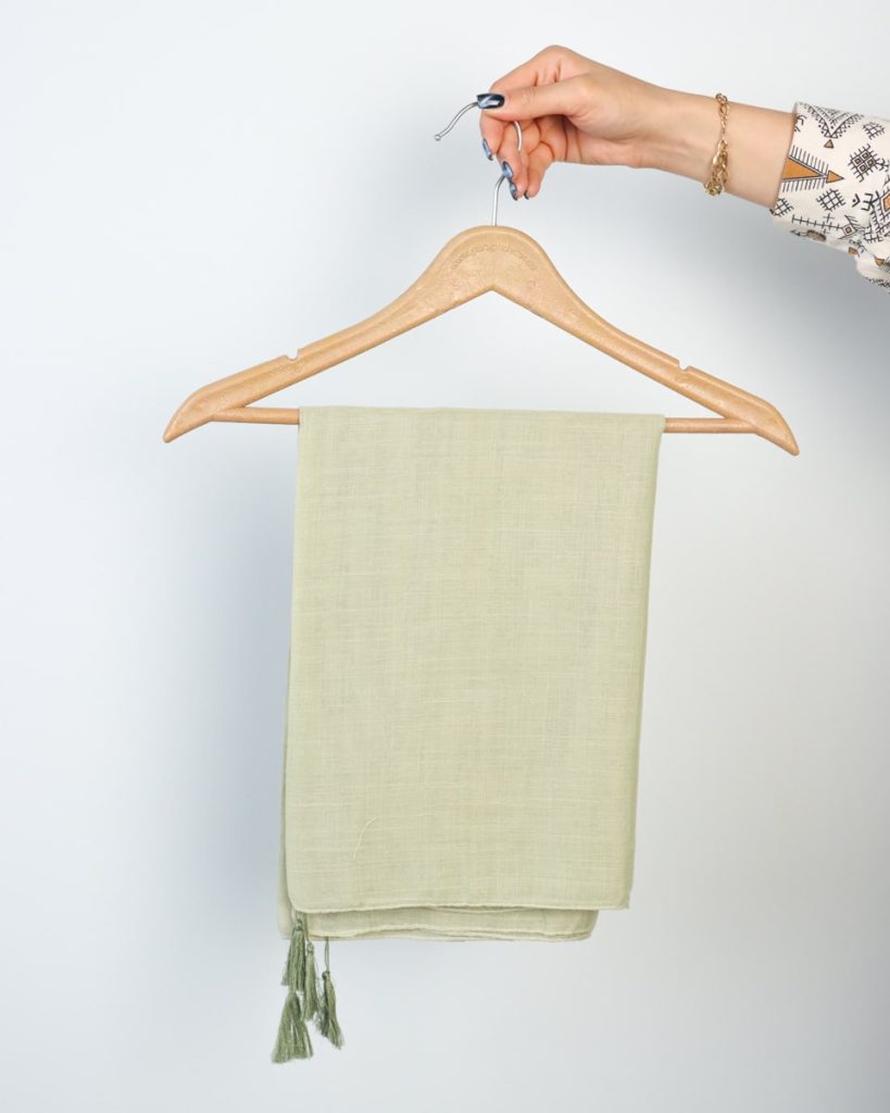 شال لینن ساده 0316 - Image 8