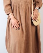 پیراهن زنانه کمر گتر دبل فیس 0312 - Image 2