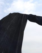 شال زنانه میله ای پلیسه 0458 - Image 2