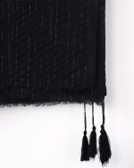 شال زنانه میله ای پلیسه 0458 - Image 4