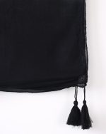 شال لینن ساده 0460 - Image 4