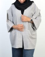 مانتو راه راه زنانه 0504
