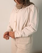 شومیز زنانه پایین کش فانتزی 0532 - Image 2