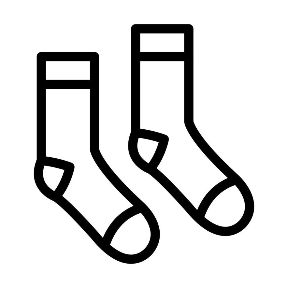 socks-icon-design-free-vector جوراب نیم ساق طرح دار 0350 - چک - Image 1