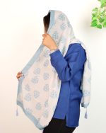 شال زنانه منگوله دار چاپی 0615 - Image 8