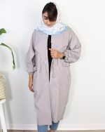مانتو سگک دار بلند 0643 - Image 4