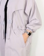 مانتو سگک دار بلند 0643 - Image 3