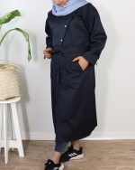 بارانی یقه ایستاده تنسل 0647 - Image 7