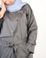 بارانی یقه ایستاده تنسل 0647 - Image 4