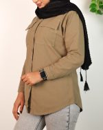 شومیز مانتویی زنانه 0680 - Image 2