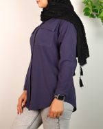شومیز مانتویی زنانه 0680 - Image 4