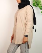 شومیز مانتویی زنانه 0681 - Image 6
