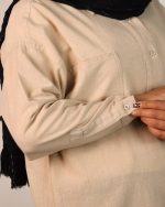 شومیز مانتویی زنانه 0681 - Image 7