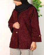 کت یقه انگلیسی مخمل کبریتی 0698 - Image 5