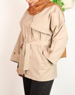 کت یقه دار کتان زارا 0707 - Image 7