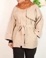 کت یقه دار کتان زارا 0707