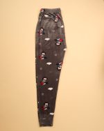شلوار راحتی مخمل طرحدار زنانه 0720 - Image 9