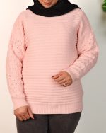 پولیور زنانه صورتی 0773