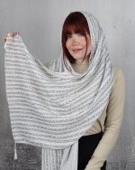 شال طرح 2 چاپی تافته بيوتی زنانه 0830