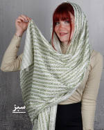 شال طرح 2 چاپی تافته بيوتی زنانه 0830 - Image 5