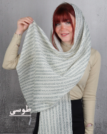 شال طرح 2 چاپی تافته بيوتی زنانه 0830 - Image 6