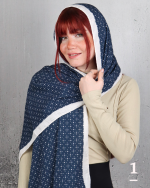 شال طرح 1 چاپی تافته بيوتی زنانه 0829 - Image 3