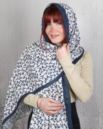 شال طرح 1 چاپی تافته بيوتی زنانه 0829