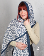 شال طرح 1 چاپی تافته بيوتی زنانه 0829 - Image 4