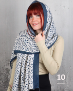 شال طرح 1 چاپی تافته بيوتی زنانه 0829 - Image 7