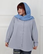شوميز زنانه راه راه نخی 0835 - Image 9