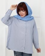 شوميز زنانه راه راه نخی 0835 - Image 10