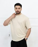 تیشرت يقه گرد بيسكوييتی مردانه 0840 - Image 4