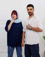 پیراهن آستین کوتاه مراکشی بیسیک 0859 - Image 3
