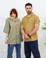 پیراهن آستین کوتاه مراکشی بیسیک 0859 - Image 13
