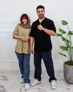 پیراهن آستین کوتاه مراکشی بیسیک 0859
