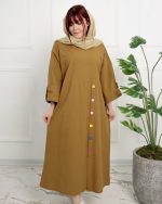 كفتان بلند دكمه رنگی زنانه 0871