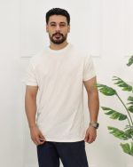 تی شرت يقه گرد كج راه مردانه 0879 - Image 6
