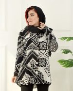 شومیز کرپ طرح دار 0899 - Image 2