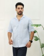 پيراهن كنفی ساده مردانه 0896 - Image 3