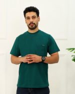تی شرت پنبه يكرو جيب دار مردانه 0895